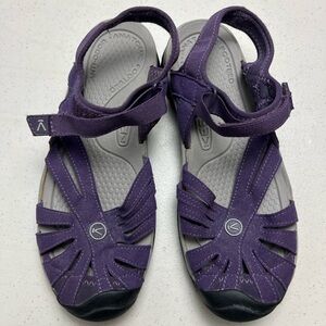 Keen Trail Sandals Womens 9 Outdoor Hook and Loop Hiking Travel Purple